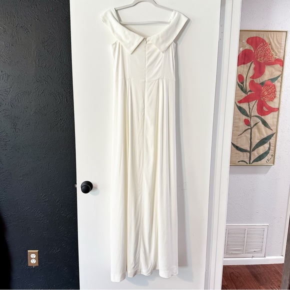 Sezane Olenka Dress Maxi Bridal Wedding Ecru Cream Size 40 US 8 NWT - Picture 7 of 9